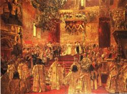 Henri Gervex The Coronation  of Nicholas II oil painting picture